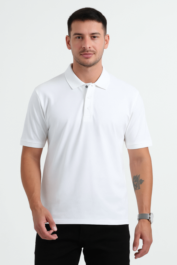 White Polo T-Shirt